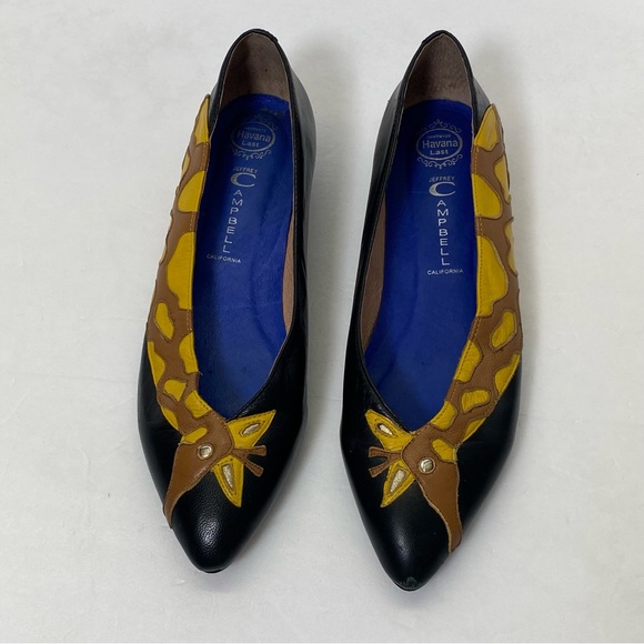 Jeffrey Campbell Shoes - Jeffrey Campbell Womens Giraffe Flats Shoes Size 8.5M Leather Giraffe
